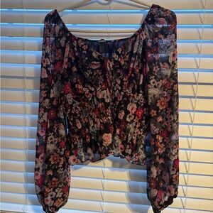 Express Multicolor Floral Blouse